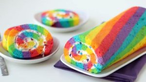 Read more about the article Monday Munchies: Rainbow Cake Rolls