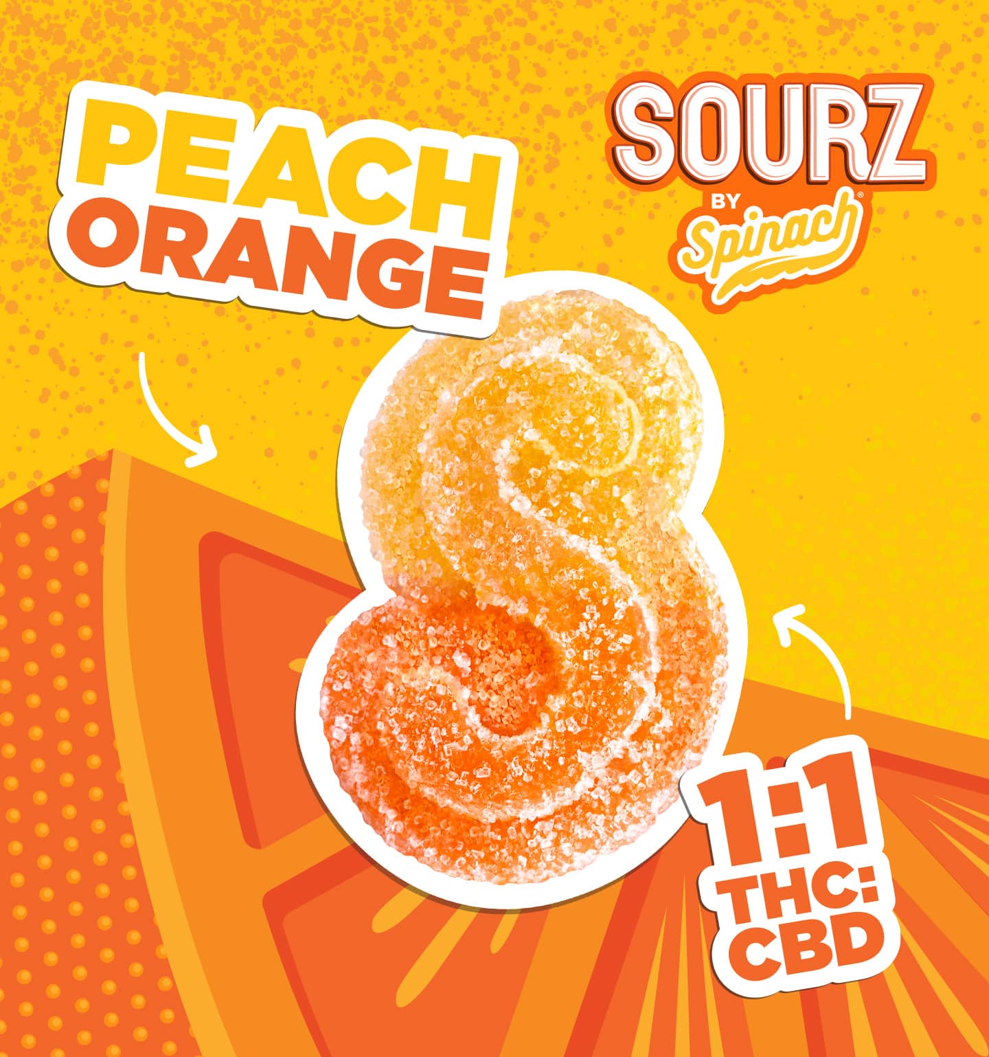 Peach Orange edible + Bold & Juicy